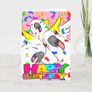 Cartes Pour Fêtes Annuelles Joyeux Cockatoo d'anniversaire
