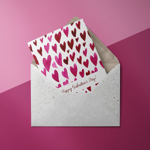 Cartes Pour Fêtes Annuelles Joyeux coeur magenta de la Saint-Galentin
