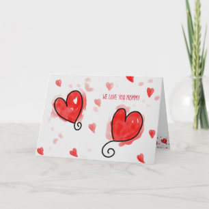 Cartes Pour Fêtes Annuelles Joyeux Coeurs De La Journée Valentines Des Jumeaux