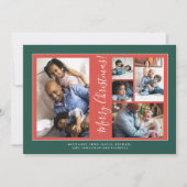 Cartes Pour Fêtes Annuelles Joyeux collage photo de Noël (Devant)