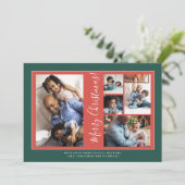 Cartes Pour Fêtes Annuelles Joyeux collage photo de Noël (Debout devant)