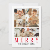 Cartes Pour Fêtes Annuelles Joyeux Collage photo moderne (Devant)