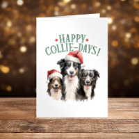 Joyeux Collie-Days Collies chien Noël drôle