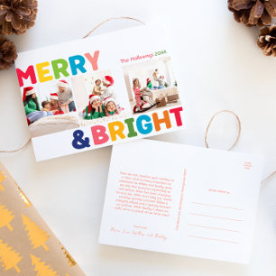 Cartes Pour Fêtes Annuelles Joyeux coloré et brillant année en examen 3 Photo