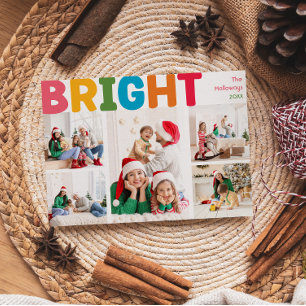 Cartes Pour Fêtes Annuelles Joyeux coloré et brillant année en examen 8 Photo