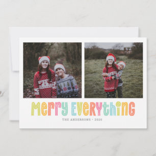 Cartes Pour Fêtes Annuelles Joyeux coloré tout Noël de deux photos