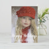 Cartes Pour Fêtes Annuelles Joyeux Congés (Debout devant)