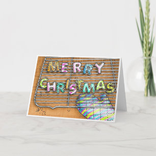Cartes Pour Fêtes Annuelles Joyeux cookies de Noël