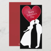 Cartes Pour Fêtes Annuelles Joyeux Couple de la Saint-Valentin (Devant / Derrière)