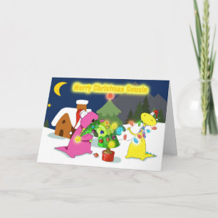 Cartes Pour Fêtes Annuelles joyeux cousin de noël