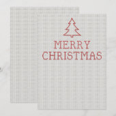 Cartes Pour Fêtes Annuelles Joyeux croix de Noël (Devant / Derrière)