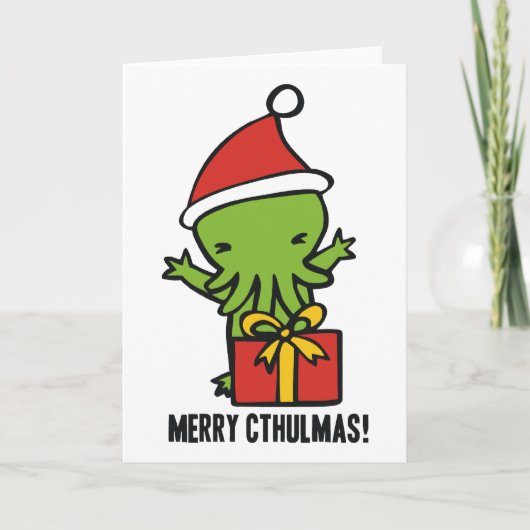 Cartes Pour Fêtes Annuelles Joyeux Cthulmas (Devant)