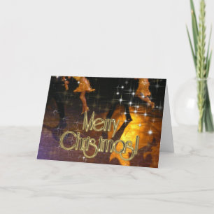 Cartes Pour Fêtes Annuelles Joyeux danseurs de Noël PERSONNALISÉS