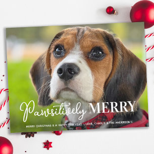 Cartes Pour Fêtes Annuelles Joyeux de façon péjorative personnalisé chien anim