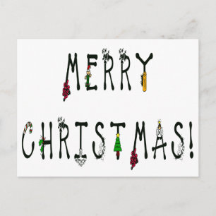 Cartes Pour Fêtes Annuelles Joyeux décor de Noël