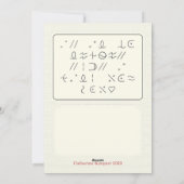 Cartes Pour Fêtes Annuelles Joyeux décryptmes (Dos)