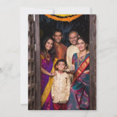 Cartes Pour Fêtes Annuelles Joyeux Diwali Salutation Ganesh or jaune (Dos)