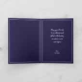 Cartes Pour Fêtes Annuelles Joyeux Diwali Vibrant Peacock Festival des lumière (Intérieur)