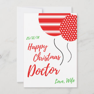 Cartes Pour Fêtes Annuelles Joyeux docteur de Noël