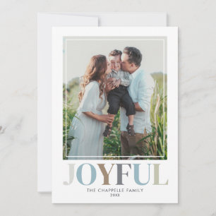 Cartes Pour Fêtes Annuelles Joyeux Double Photo Noël