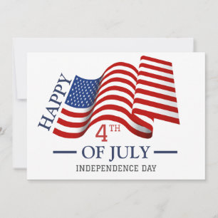 Cartes Pour Fêtes Annuelles Joyeux drapeau américain 4 juillet Fête de l'Indép