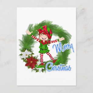 Cartes Pour Fêtes Annuelles Joyeux elfe de Noël