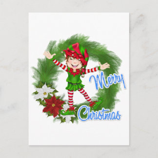 Cartes Pour Fêtes Annuelles Joyeux elfe de Noël