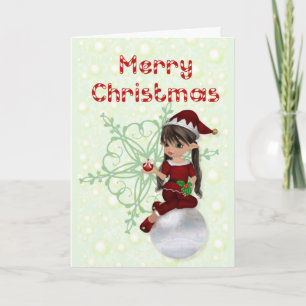 Cartes Pour Fêtes Annuelles Joyeux elfe de Noël