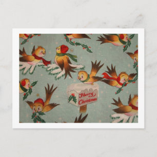 Cartes Pour Fêtes Annuelles Joyeux Éperviers de Noël