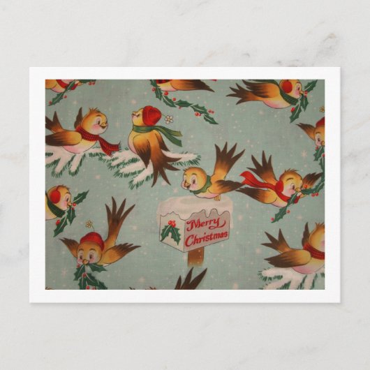 Cartes Pour Fêtes Annuelles Joyeux Éperviers de Noël (Devant)