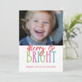 Cartes Pour Fêtes Annuelles Joyeux et beaux cadeaux de Noël (Debout devant)