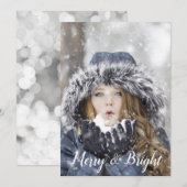 Cartes Pour Fêtes Annuelles Joyeux et bon Noël (Devant / Derrière)