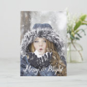 Cartes Pour Fêtes Annuelles Joyeux et bon Noël (Debout devant)