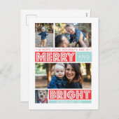 Cartes Pour Fêtes Annuelles Joyeux et brillant (Devant / Derrière)