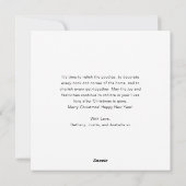 Cartes Pour Fêtes Annuelles Joyeux et brillant 8 Photo Noël (Dos)