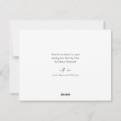 Cartes Pour Fêtes Annuelles Joyeux et brillant Arc moderne Photo Simple Noël (Dos)