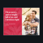 Cartes Pour Fêtes Annuelles Joyeux et brillant design de Noël<br><div class="desc">Joyeux et brillant design de Noël Oh si joyeux et si lumineux plein de joie et de lumière de Noël</div>