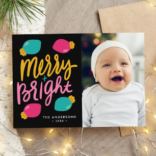 Cartes Pour Fêtes Annuelles Joyeux et brillant Noël