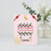 Cartes Pour Fêtes Annuelles Joyeux et brillant Noël 2023 (Debout devant)