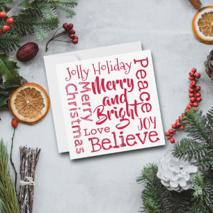 Cartes Pour Fêtes Annuelles Joyeux et brillants et autres Joyeux chants de Noë