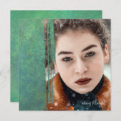 Cartes Pour Fêtes Annuelles Joyeux et lumineux (Devant / Derrière)