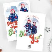 Cartes Pour Fêtes Annuelles Joyeux et lumineux Collage photo Noël