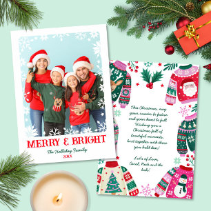 Cartes Pour Fêtes Annuelles Joyeux et lumineux flocons de neige 1 Noël photo