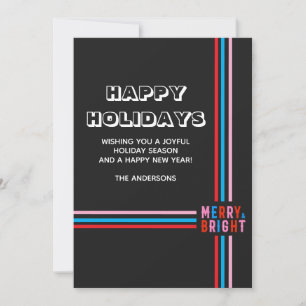 Cartes Pour Fêtes Annuelles Joyeux Et Lumineux, Joyeux Noël