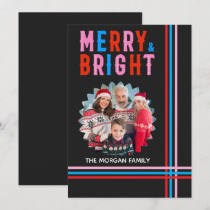 Cartes Pour Fêtes Annuelles Joyeux Et Lumineux, Joyeux Noël