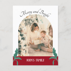 Cartes Pour Fêtes Annuelles Joyeux et lumineux minimaliste grande photo de Noë