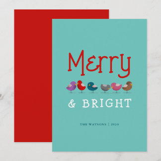 Cartes Pour Fêtes Annuelles Joyeux et Lumineux Noël Amusant et Mignon