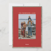 Cartes Pour Fêtes Annuelles Joyeux et Lumineux Noël Rétro (Dos)