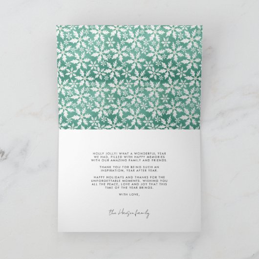 Cartes Pour Fêtes Annuelles Joyeux et lumineux photo branchée à nouveau mariée (Intérieur)