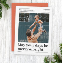 Joyeux et lumineux | Photo minimaliste de Noël rou